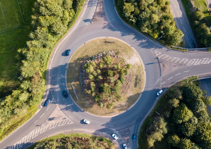 Britain pioneered the modern roundabout design. Image credit: Shutterstock