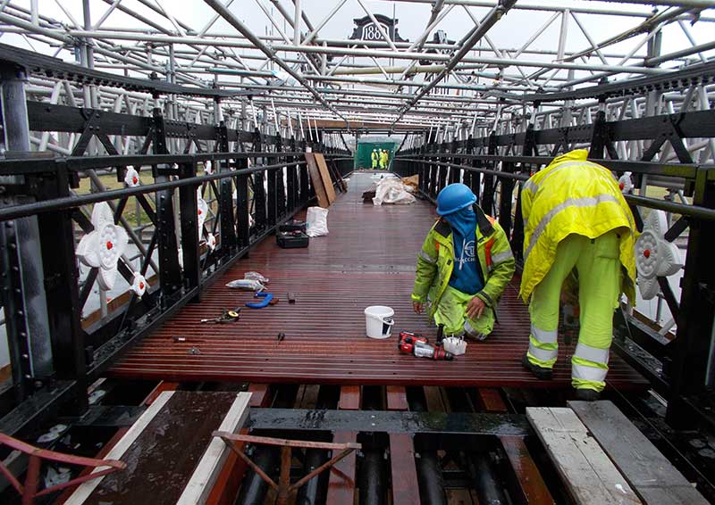 New deck on on Ferry Bridge