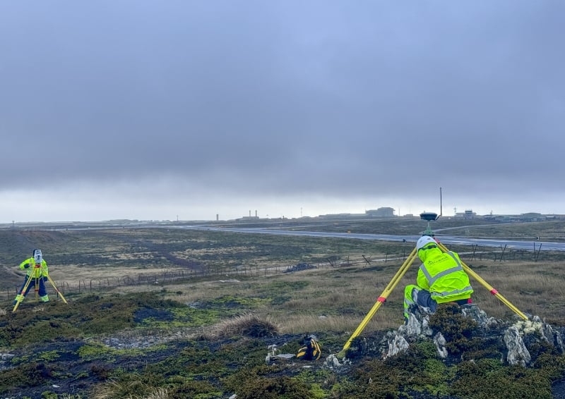 Mo assisted the lead survey engineer on the project, among other responsibilities. Image credit: Mo Kamara