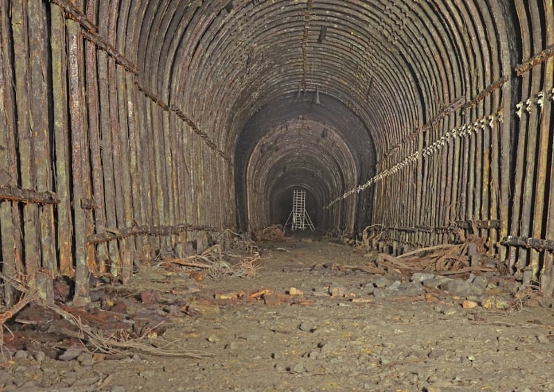 The abandoned Rhondda Tunnel in South Wales. Image credit: Rhondda Tunnel Society