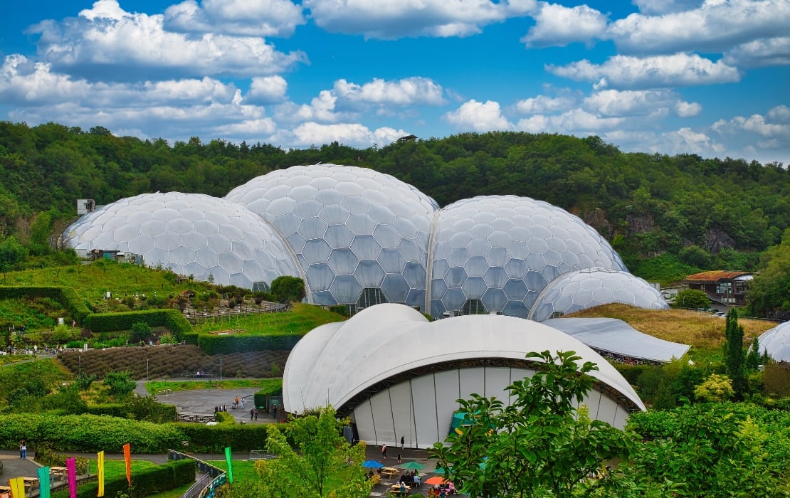 view of the eden project