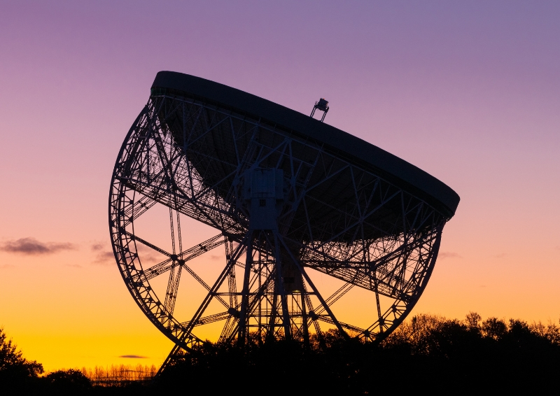 The Jodrell Bank Observatory in Cheshire, England. Image credit: Shutterstock