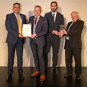 Chris Binnie Award winners: Prof Juan Carlos Santamarta, César Paradinas Blázquez, Prof Noelia Cruz Pérez
