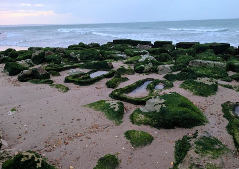 The Hengistbury Head Long Groyne update in Dorset. Image credit: ICE