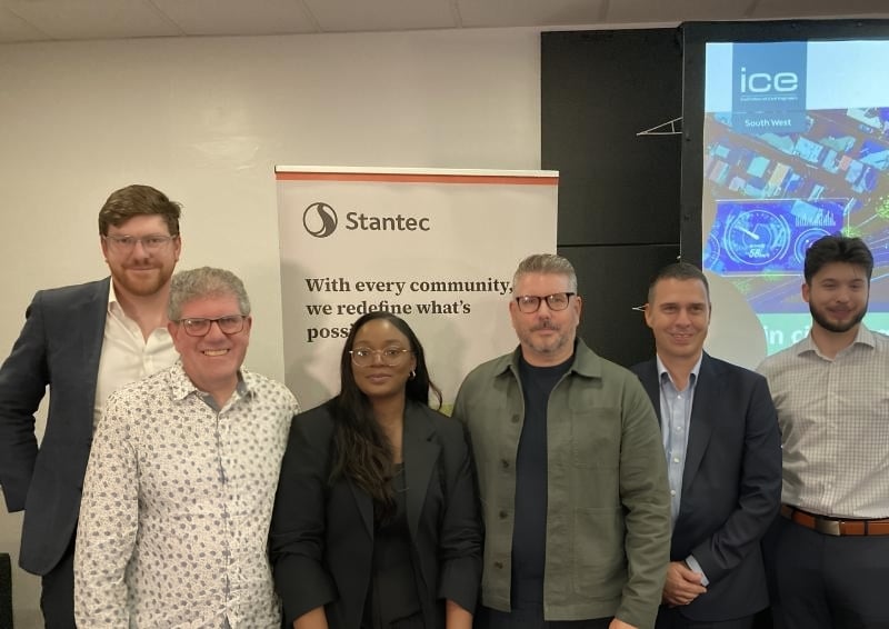 The panellists. L-R: Dr Tom Bartley, Professor Rob Deaves, Joelle Locko (host), Jan Tribble, Dave Roberts and Oliver Kelland