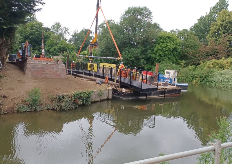 Footbridge made from recycled fishing nets turns ‘standard’ engineering project into award-winner