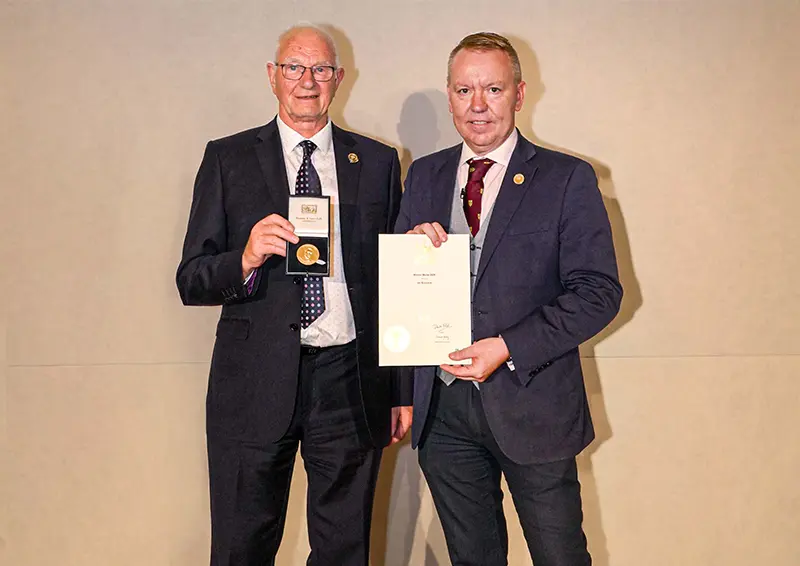 Warren Medal winner Ian Boocock