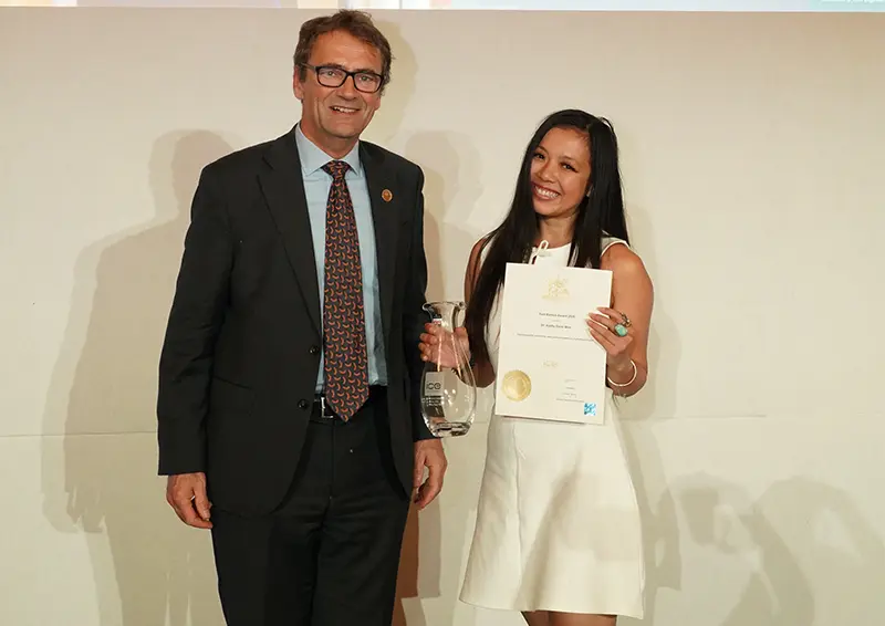Kathy Wen ICE awards Tom Barton winner