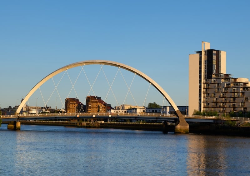 Clyde Arc bridge in Glasgow, Scotland. Image credit: Shutterstock
