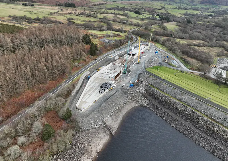 Llyn Celyn Reservoir Spillway
