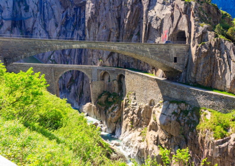 The Devil's Bridge over Schollenen Gorge in Switzerland. Image credit: Shutterstock